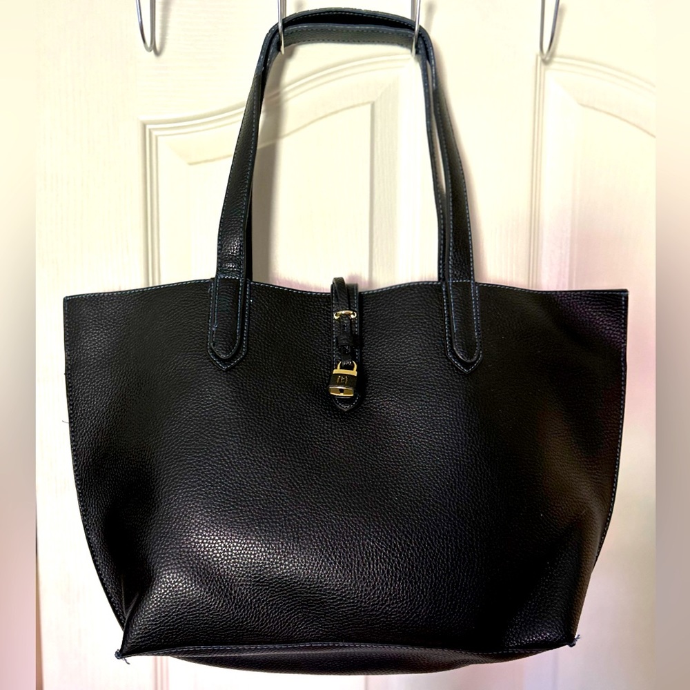 Tutilo New York Pivot Collection Black Laptop Purse Tote Bag